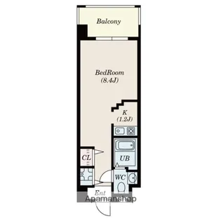 サムティ天神南VIALE【7階】の間取り