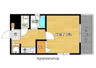 ロイヤルコンフォート草香江II【5階】の間取り