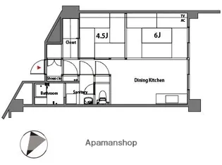 新高砂マンション【7階】の間取り