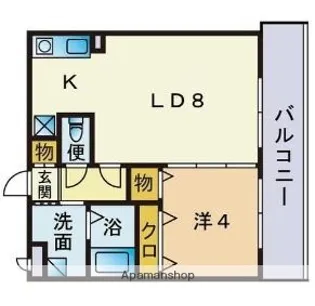 グランヴェール【6階】の間取り