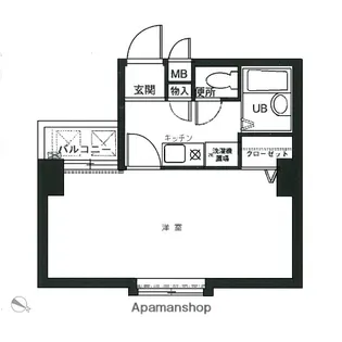 ダイナコート天神南Ⅱ【7階】の間取り