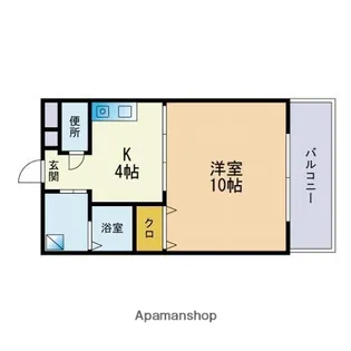 フォーレスト天神南【7階】の間取り