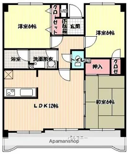 クレスト6【8階】の間取り