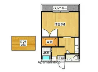 内浜ハイツ【1階】の間取り