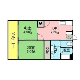 小笹カステリアB棟【5階】の間取り