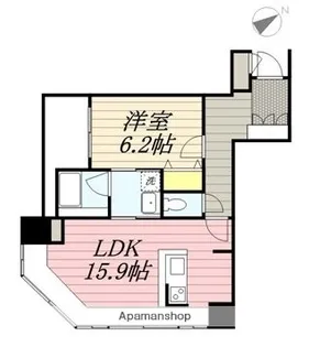 KDXレジデンス大濠ハーバービュータワー【18階】の間取り