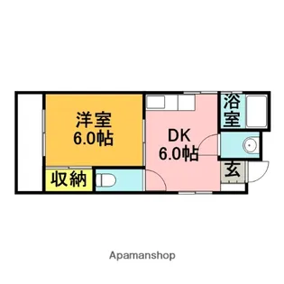 ホワイトハウス大楠【3階】の間取り