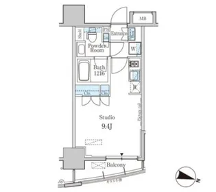 パークアクシス博多【5階】の間取り