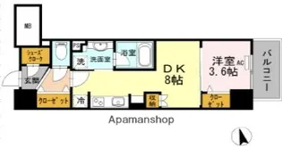 ウェルブライト博多ステーション【2階】の間取り