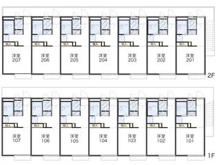 レオパレス城南Ⅱ【1階】の間取り