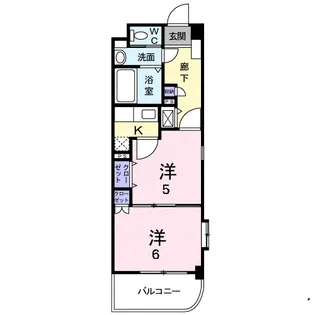 ラフレシール城南【1階】の間取り