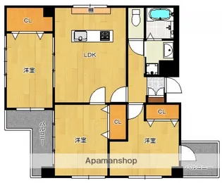 シック薬院【6階】の間取り