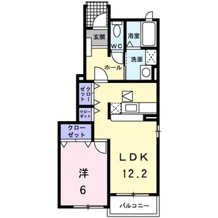 シャトール・タカⅠ【1階】の間取り