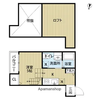 DOLCE VITA(ドルチェヴィータ)【2階】の間取り