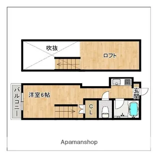 ハーランド七隈【1階】の間取り