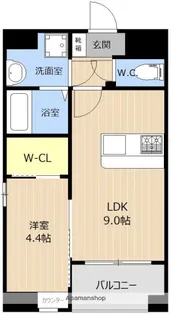 LIBTH西新【11階】の間取り