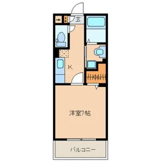 シェル・ボヌール周船寺【1階】の間取り