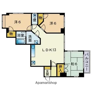 パークアベニュー桜坂【3階】の間取り