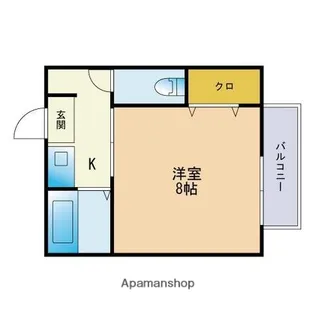 COCOハイツ樋井川【2階】の間取り