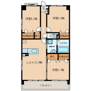 フロイントシャフト【3階】の間取り