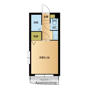 ポルトス西新【3階】の間取り