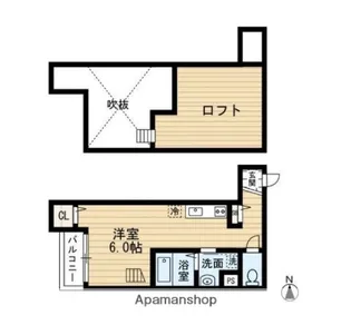 BRAVE姪浜【2階】の間取り