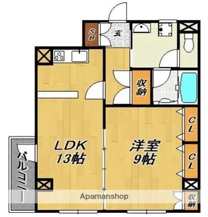 セントレジデンス大手門(旧:ヴィラージュ・プルメリア)【3階】の間取り