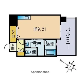 エスティメゾン薬院【8階】の間取り
