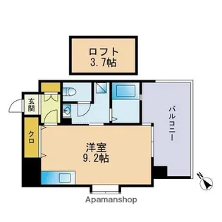 エスティメゾン薬院【11階】の間取り