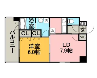 エンクレスト日赤通り【10階】の間取り