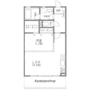 ラベンダー伊都【4階】の間取り