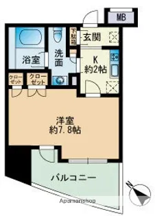パークアクシス博多【7階】の間取り