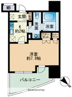 パークアクシス博多【7階】の間取り