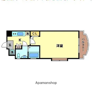 サヴォイステュディオブランシェ【5階】の間取り