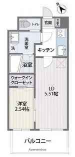 グランフォーレ薬院南【3階】の間取り