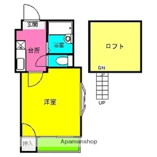 清水メゾンBMⅢ A【1階】の間取り