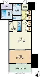 RJRプレシア博多楽水園【13階】の間取り