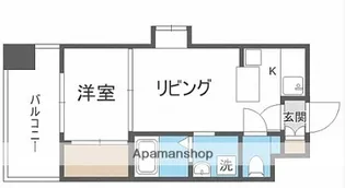 エステートモア天神【7階】の間取り