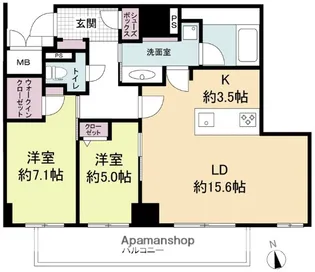 ウェルブライト博多ステーション【14階】の間取り