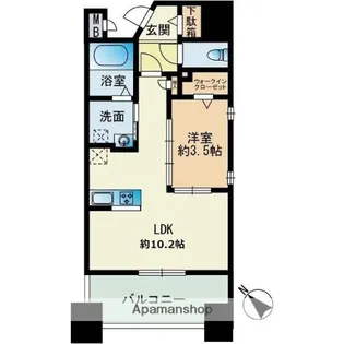 CLUB赤坂レジデンス【12階】の間取り