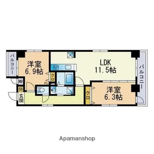 AKASAKA2320【3階】の間取り