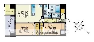 バルセロナ薬院【12階】の間取り