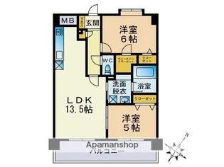 ブレス大楠【6階】の間取り