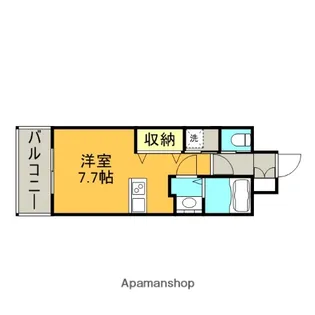 ウィンステージ天神南【10階】の間取り