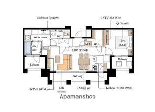 THEPALACEJOSUI【3階】の間取り