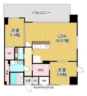 アクシオン薬院プレミアム【3階】の間取り