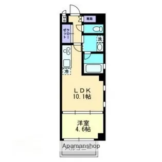 ヴィラージュ天神南弐番館【4階】の間取り