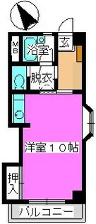 松田ハイツ【3階】の間取り