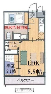 グランパーク長尾Ⅹ【3階】の間取り