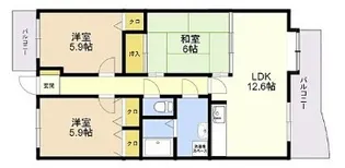 プレミール石丸【3階】の間取り